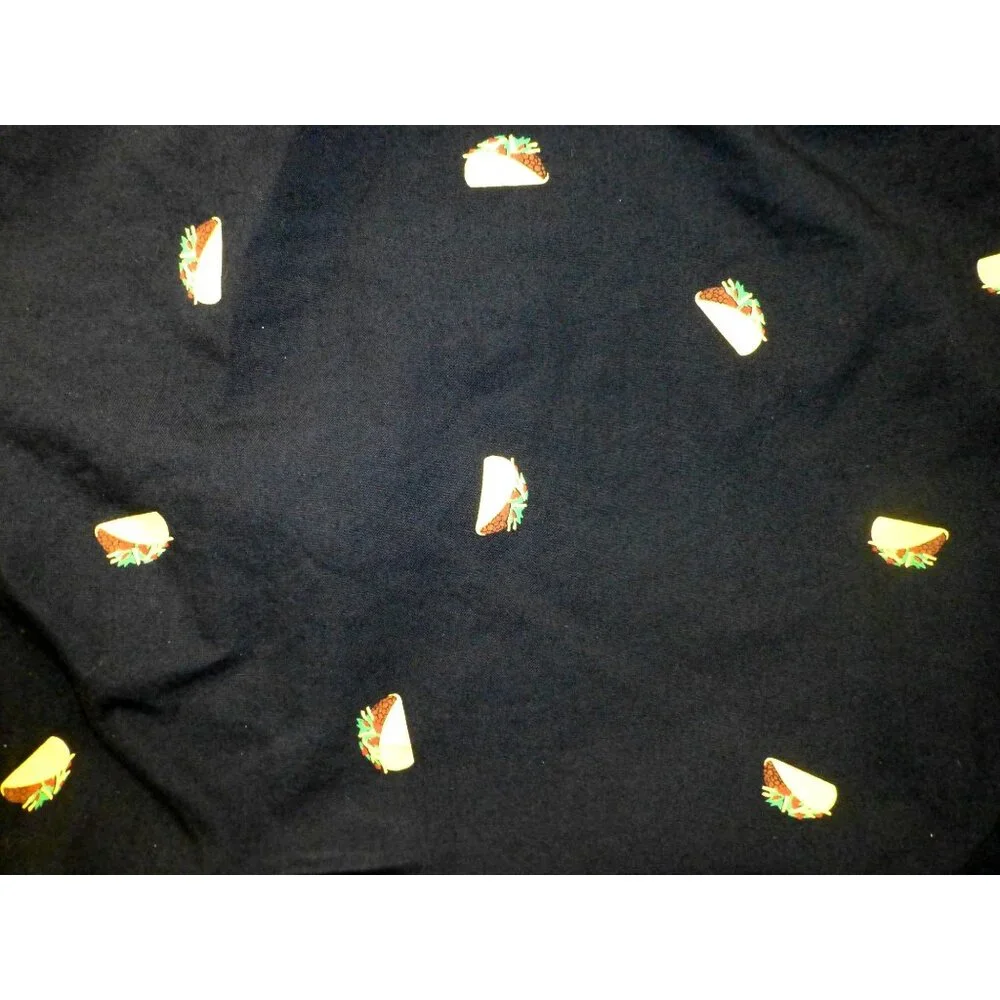 Visive All Over Taco Print Graphics Short Sleeve Button Shirt Mens Large Novelty - Picture 9 of 9